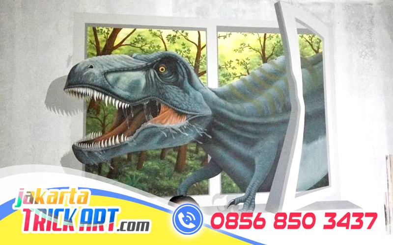 mural-dinding-3d-dinosaurus